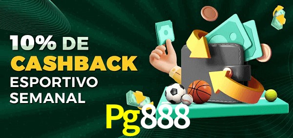 10% de bônus de cashback na Pg888